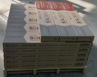 Packaged finished products awaiting shipment